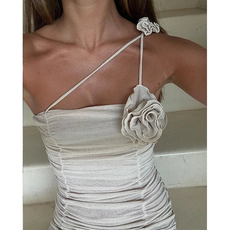 VESTIDO FLOR NUDE
